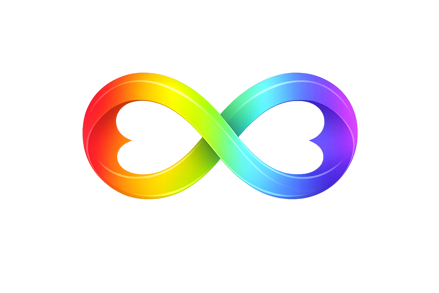 Autism Rainbow Infinity Symbol Design