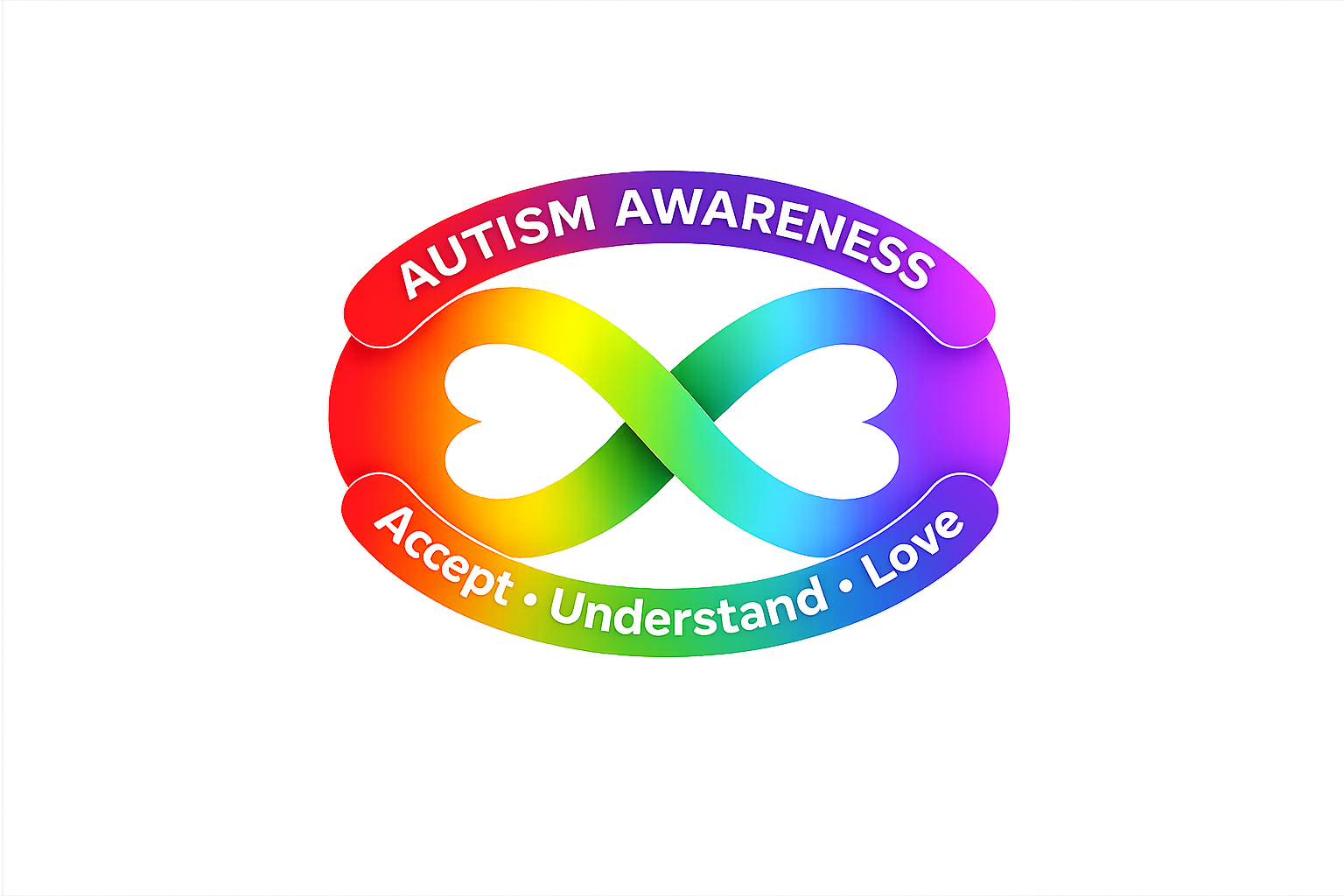 Autism Rainbow Infinity Symbol Design