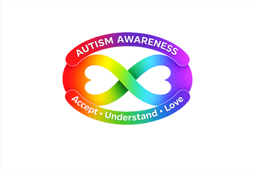 Autism Rainbow Infinity Symbol Design