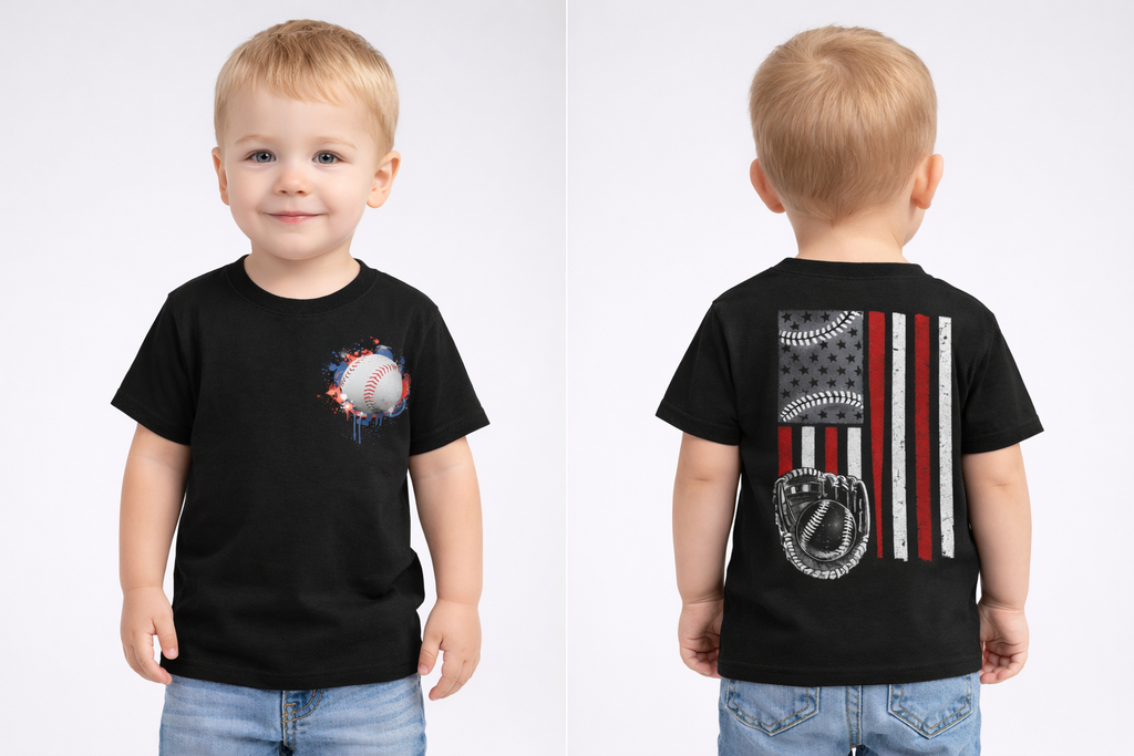 Red Line Flag/Baseball T-Shirt (Toddler)
