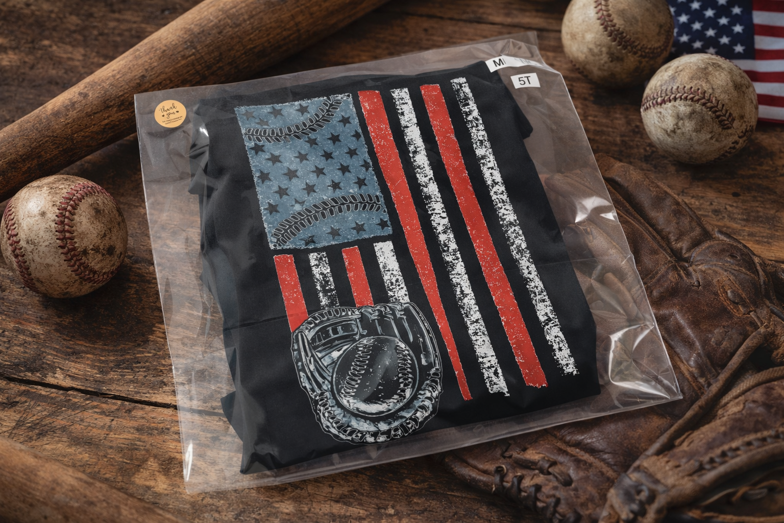 Red Line Flag/Baseball T-Shirt (Toddler)