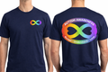 Autism Rainbow Infinity Symbol Design