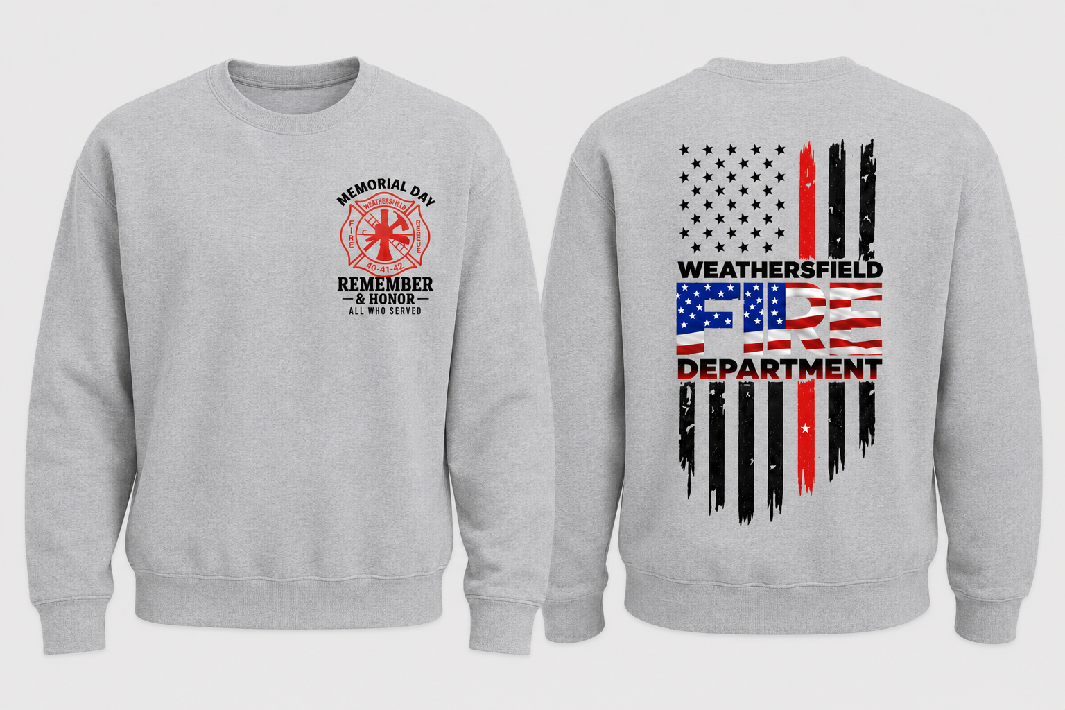 Weathersfield Fire Department Memorial Day Apparel